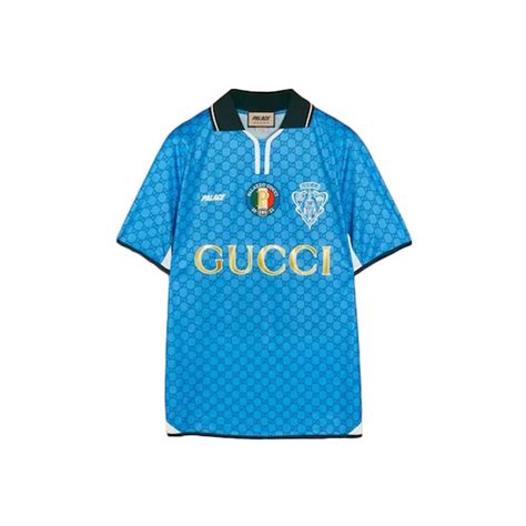 gucci technical jersey blue